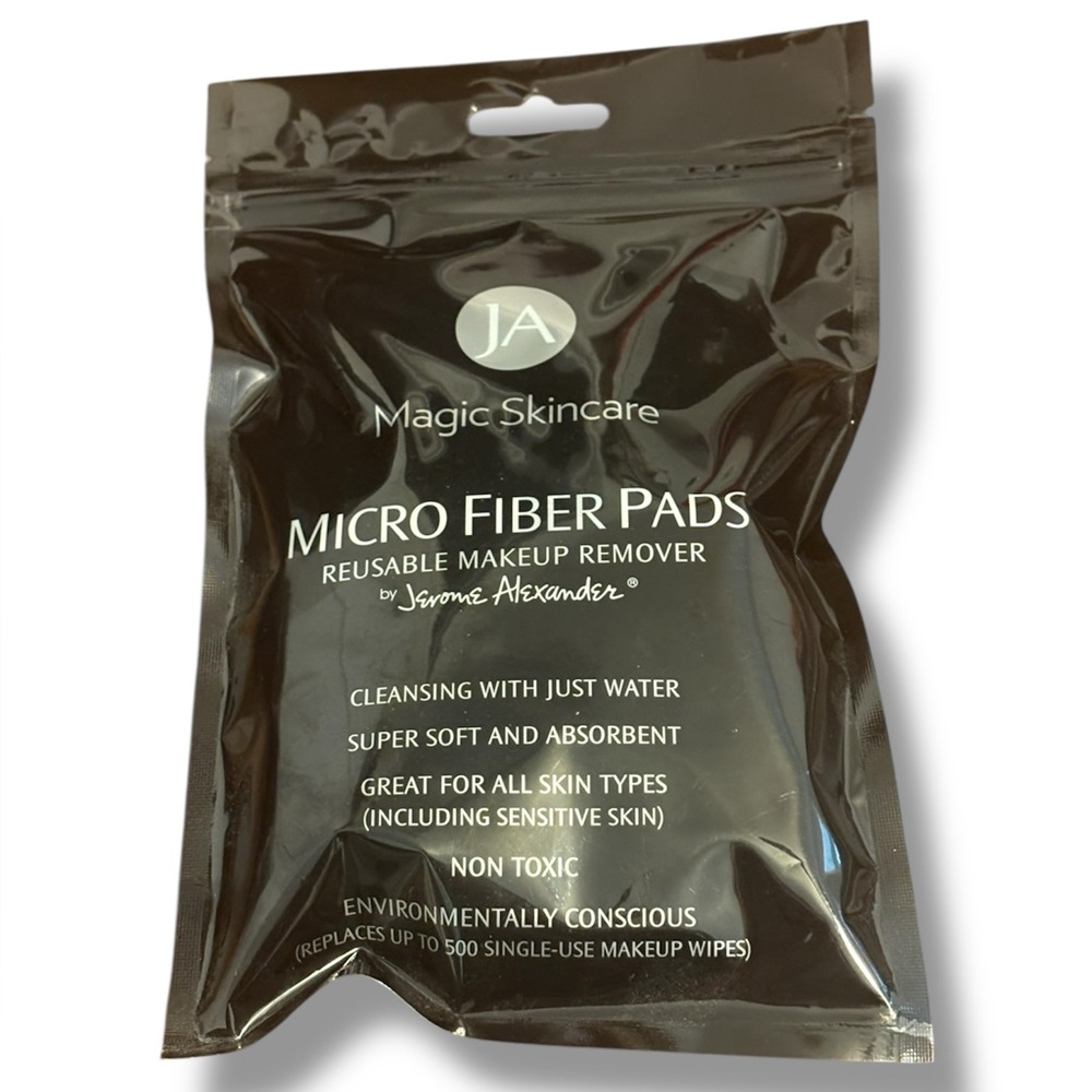 Jerome Alexander Magic Skincare Reusable Microfiber Makeup Remover Pads NEW
